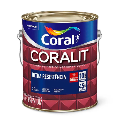 Esmalte Base F Acetinado Coralit de 3,2 Litros Coral